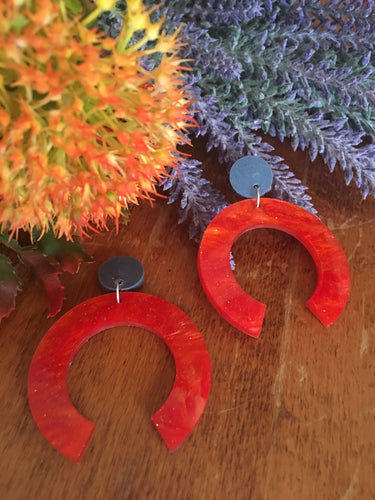 Orange Soda Dangle Earrings