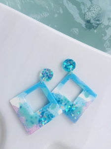 White Ocean Earrings