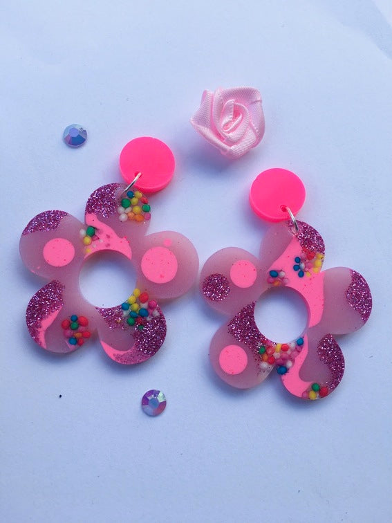 Flower Power Candy Earrings