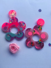 Load image into Gallery viewer, Flower Power Dangle Earrings