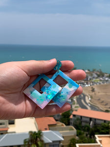 White Ocean Earrings